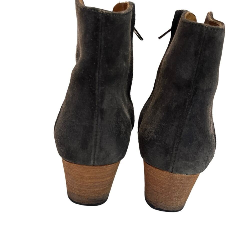 Isabel Marant Dark Brown Suede Booties 6.5 western cowgirl country - Picture 5 of 9